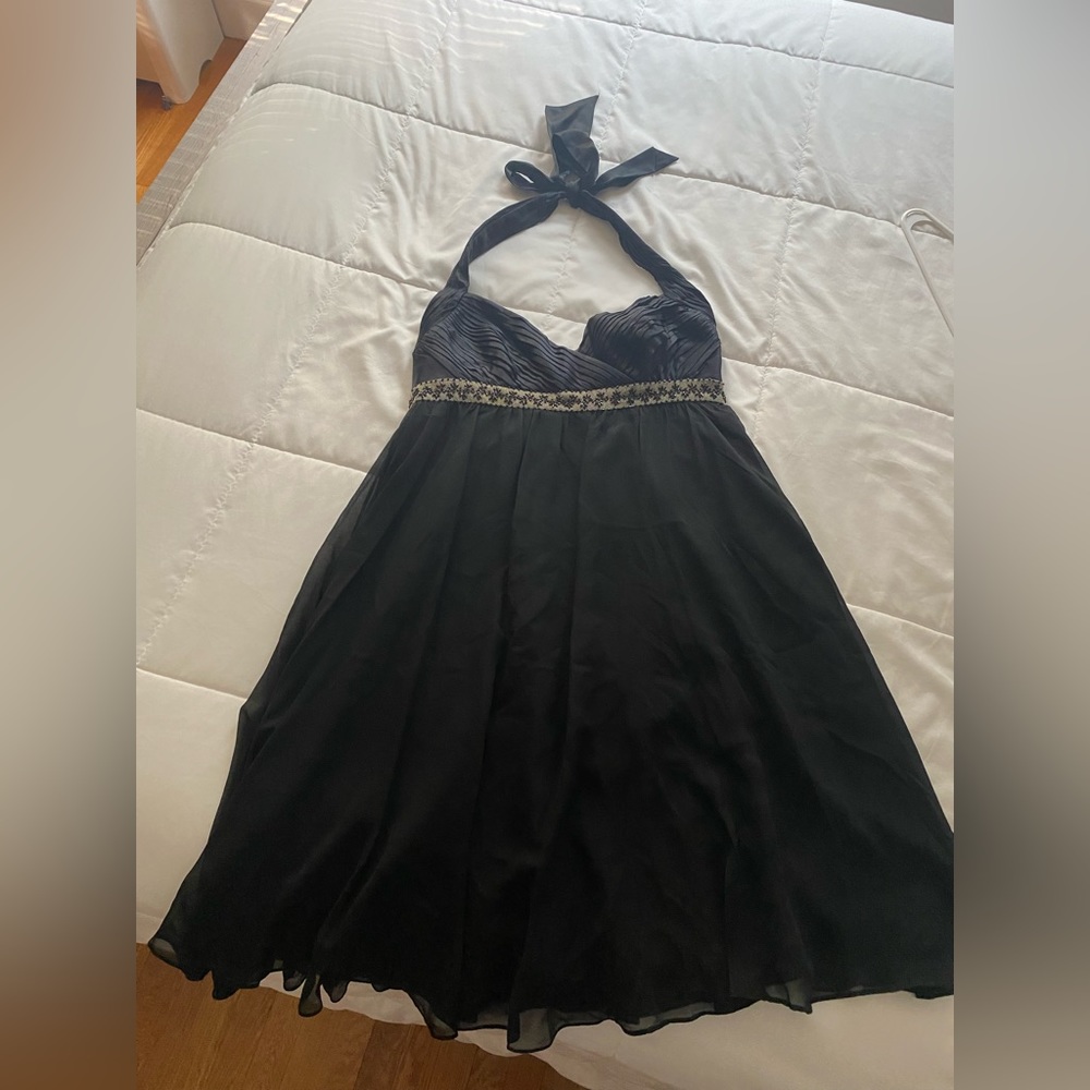 Adrianna Papell empire chiffon dress (T-length below empire)